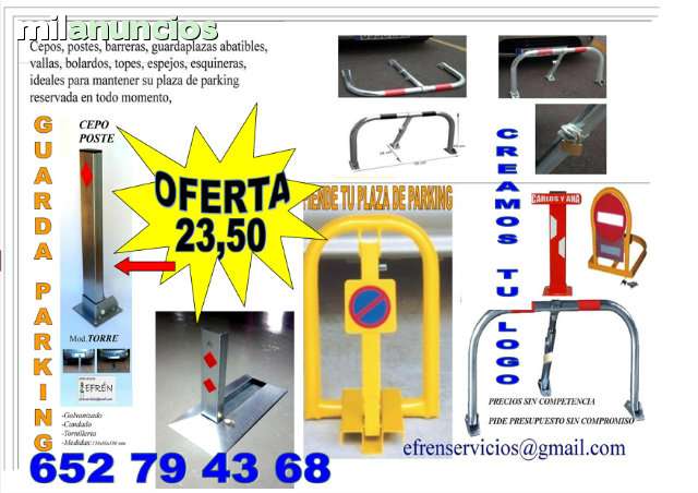 Milanuncios - cepos postes barreras guarda parking 2