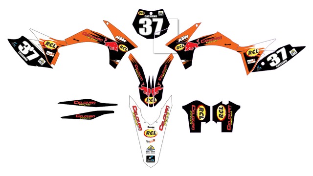 New Rockstar Motocross Decals Sticker Kit Motorcycle KTM SX SXF XCF XC LC4 EC MX