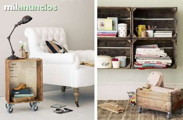 Decora cajas madera. segunda mano