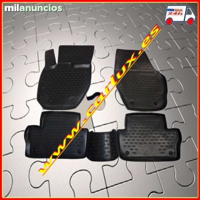 Frogum Alfombrillas Negro Coches de Goma 4-Pieza un Ajuste Alfa Romeo Mito de 2008