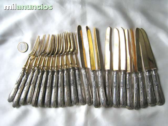 MIL ANUNCIOS.COM - Cuberteria de plata y baño de oro