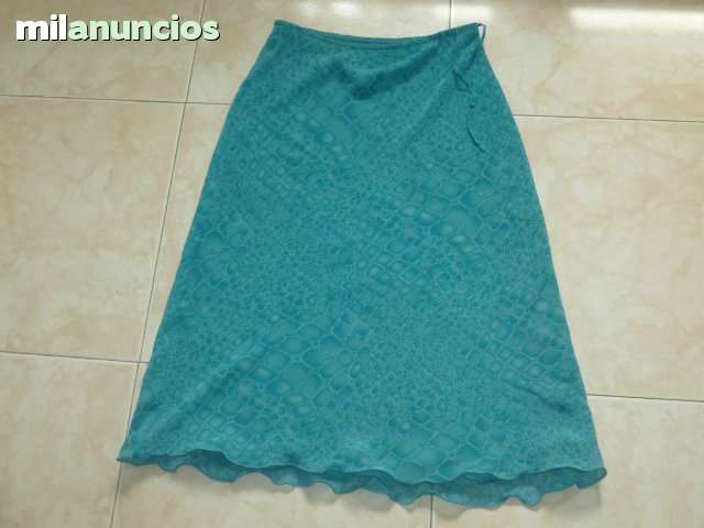 Milanuncios - Falda azul turquesa de Zara Woman