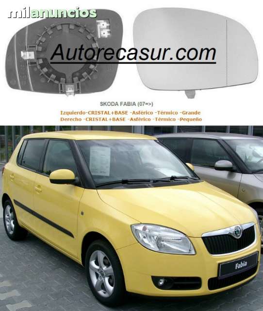 Cristal espejo retrovisor Skoda Fabia 07=/>14 Izquierda