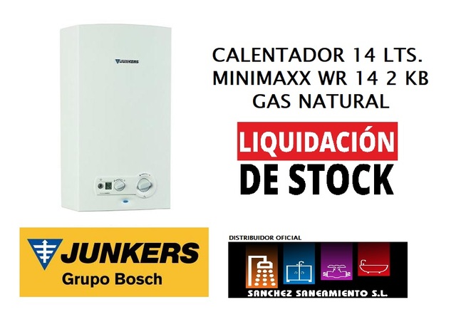 Calentador Junkers Minimaxx Wr 11 2b Gas Butano - Varios Gas