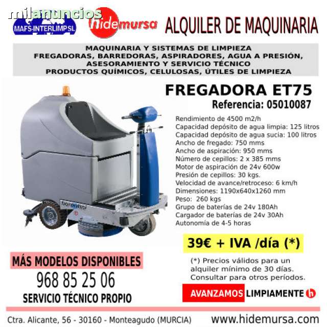 Mil Anuncios Com Compro Barredoras Y Fregadoras Segunda Mano Y Anuncios Clasificados En Murcia