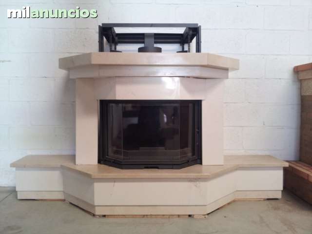 MIL ANUNCIOS.COM - Chimenea de piedra caliza y mármol.