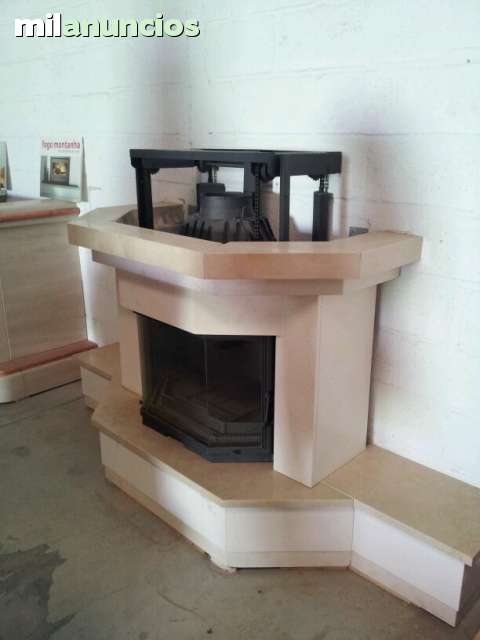 MIL ANUNCIOS.COM - Chimenea de piedra caliza y mármol.