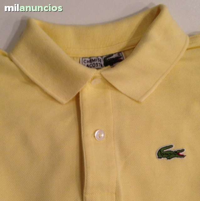 polo amarillo lacoste