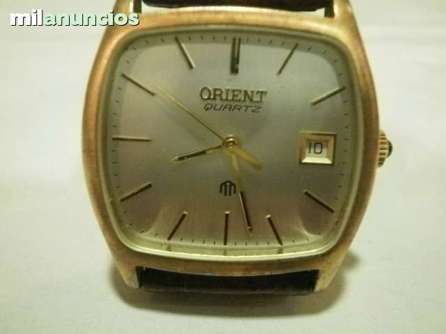 MILANUNCIOS | Comprar y vender relojes extraplano de segunda Reloj Orient Cuadrado Original Enchapado En Oro Hombre en