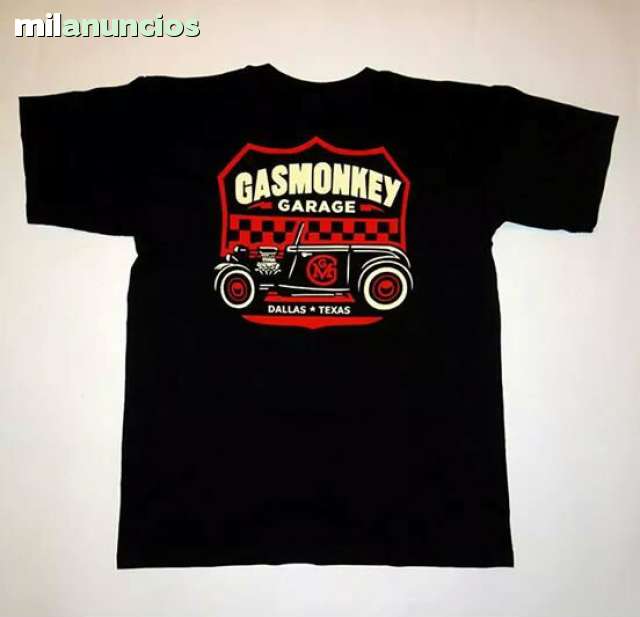 MIL ANUNCIOS.COM - Camiseta Gas Monkey Hot Rod Rojo Crema