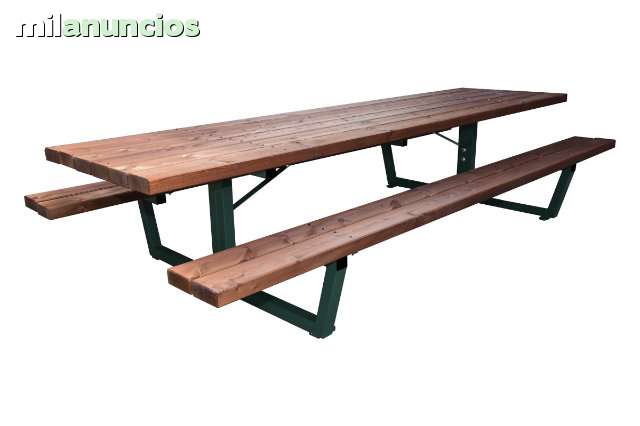 MIL ANUNCIOS.COM - Mesa de picnic exterior acero y madera