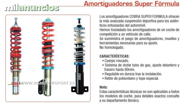 Suspensión regulables