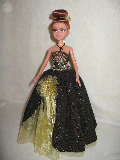 barbie vestido negro