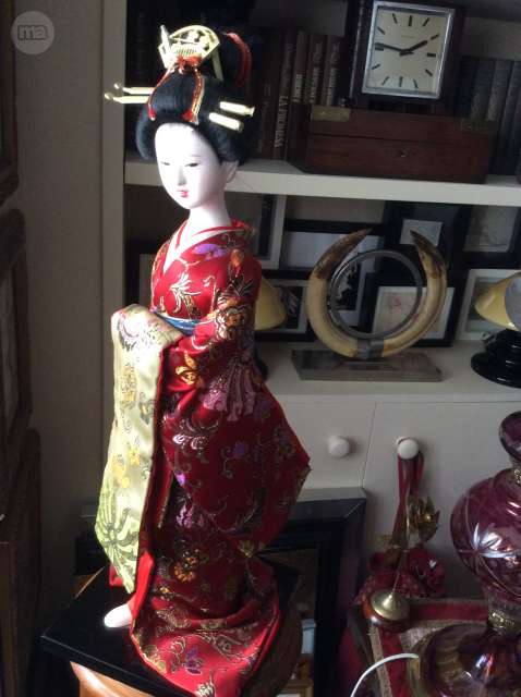 muñecas geisha de porcelana