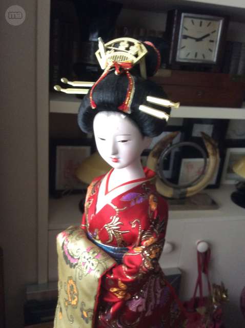 muñecas geisha de porcelana