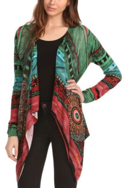 Chaqueta punto desigual Clearance