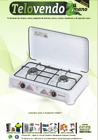 MIL ANUNCIOS.COM - Cocina gas 2 fuegos itimat