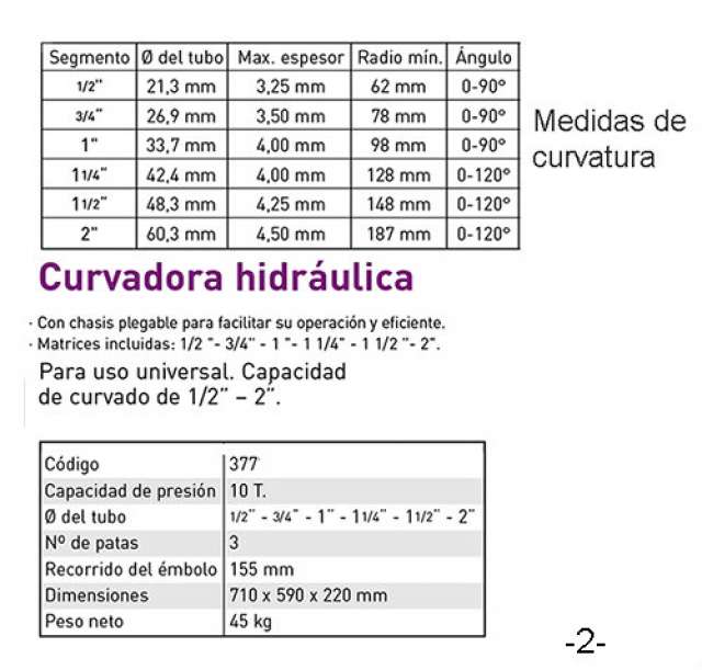 Mil Anuncioscom Curvadora De Tubo Segunda Mano Y Anuncios