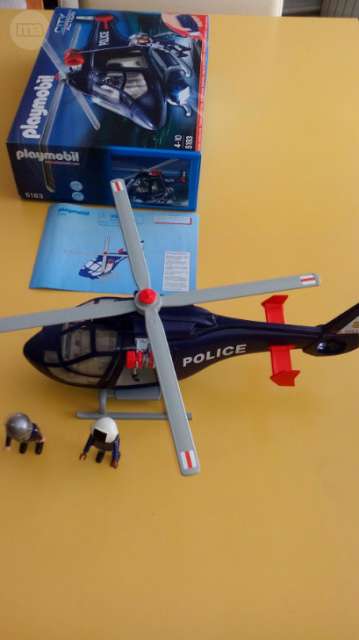 helicóptero de policía de playmobil