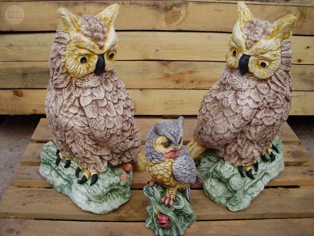 MIL ANUNCIOS.COM - Pareja buhos piedra artificial