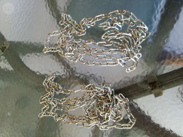 Cadena de acero 3,5 mm o 4,5 mm de di/ámetro de acero 0,5 m 1 m 3 m 5 m 25 m metro Grosor y longitud a elegir 2 mm Cadena de acero galvanizado DIN763