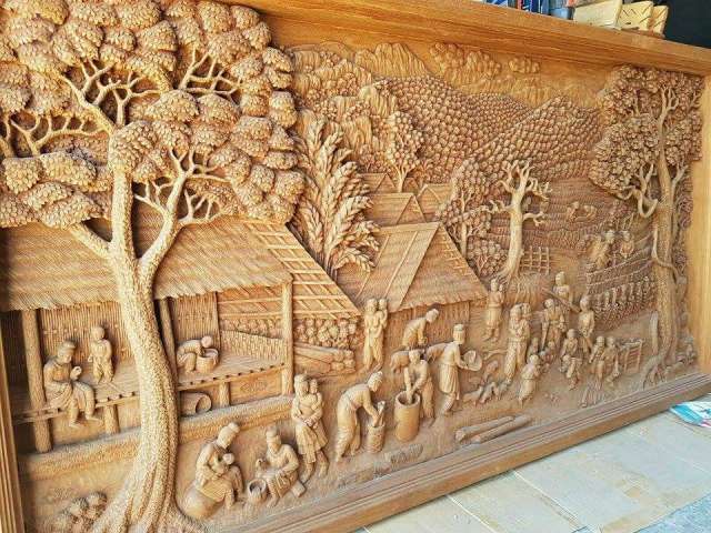 MIL ANUNCIOS.COM - Panel decorativo gigante madera tallada.