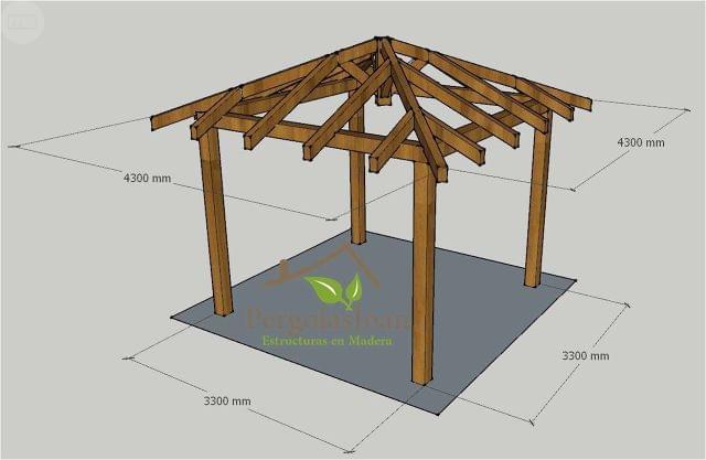 MIL ANUNCIOS.COM - Cenador madera kit 1551€
