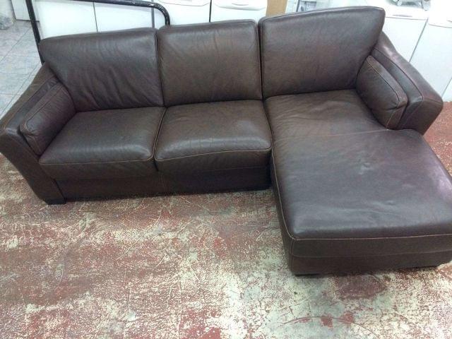 Sofas de piel cheslong