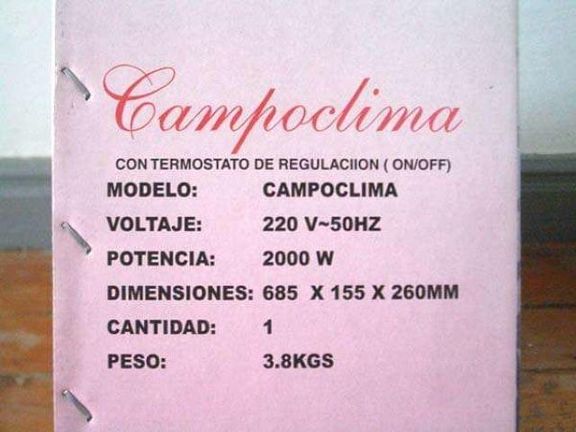 MIL ANUNCIOS.COM - Calefactor eléctrico pared, Campoclima.