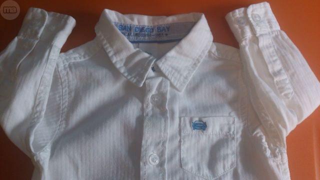 camisa blanca niño c&a