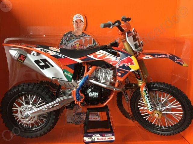 modellini moto 22 cm Ktm Sxf 450 Ryan Dungey Replica scala 1:10