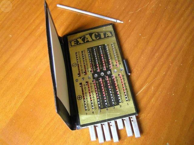 Resultado de imagen de calculadora de bolsillo mecanica exacta
