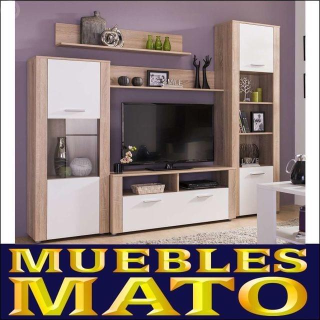 Mueble salon color blanco. segunda mano Muebles de salon blanco y plata