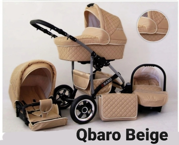 Carrito QBARO 3EN1 TRIO COCHECITO+CUNA+ASIENTO AUTO!!!!!