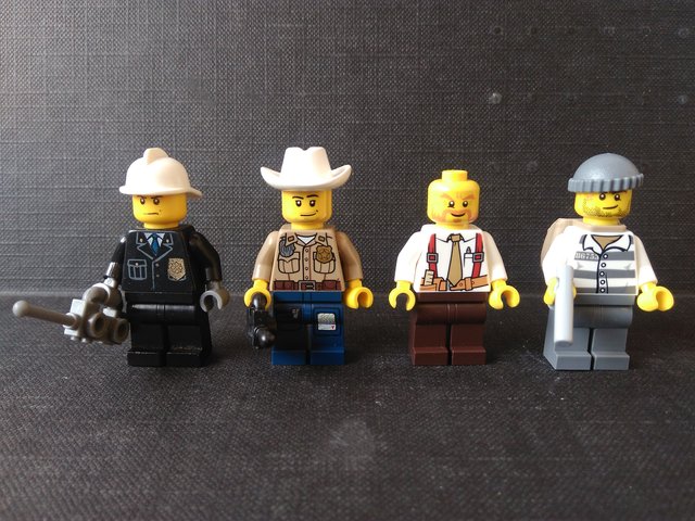 policías de lego