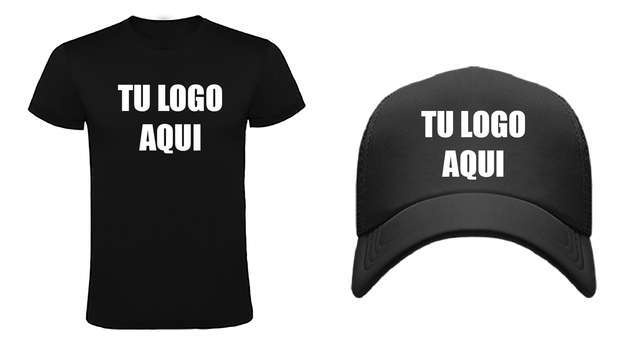 camisetas y gorras personalizadas