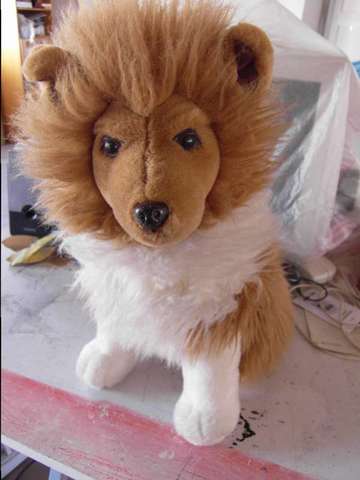 perro peluche marron