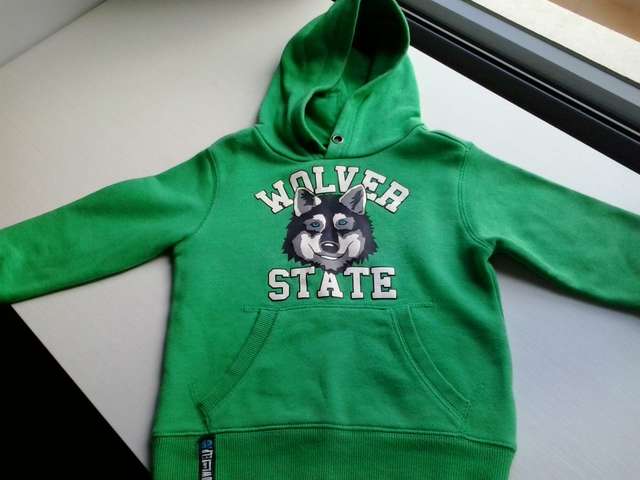 sudadera verde niño