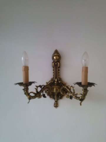 lampara candelabro de pared