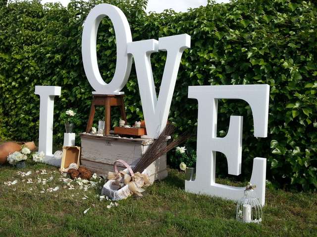 LETRAS GIGANTES PARA DECORAR EN TU BODA - Letras y Bodas