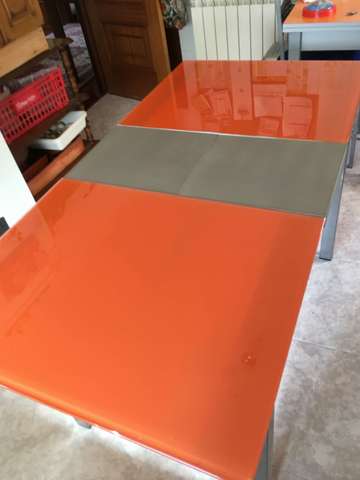 MIL ANUNCIOS.COM - Mesa Comedor En Cristal Naranja