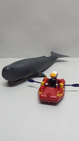 playmobil ballena y lancha