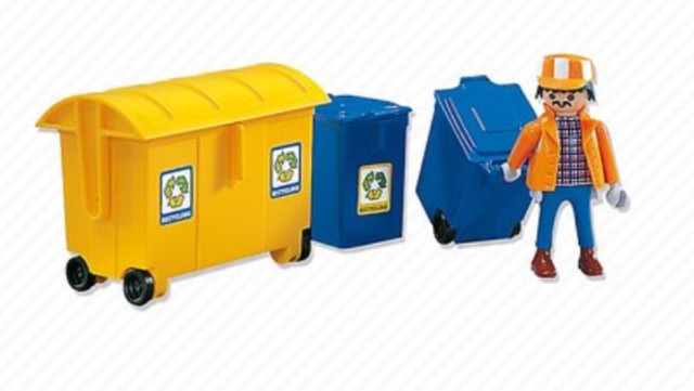playmobil basurero