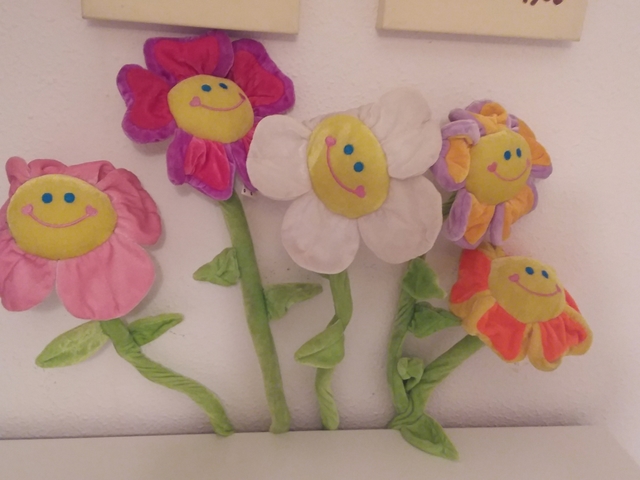 flores de peluche