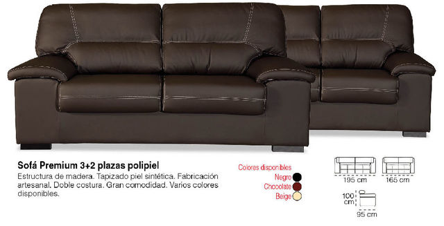 Conjunto Sofás Premium 32 Plazas Piel S