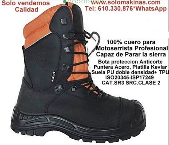 Milanuncios - Bota seguridad anticorte motosierra S3