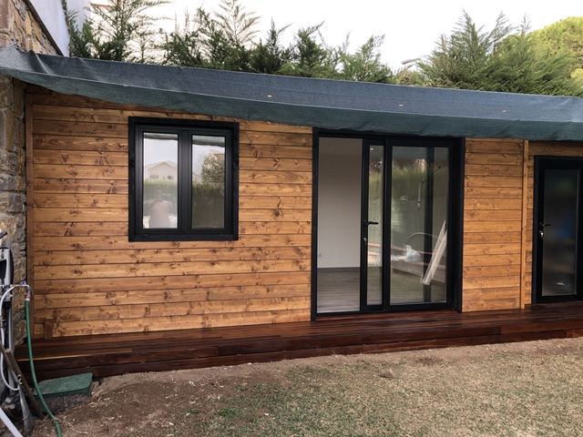 Casetas de madera con baño