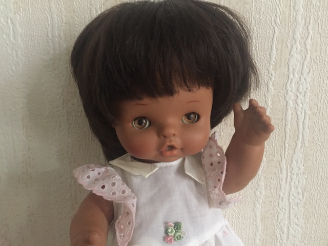 muñeca negrita antigua