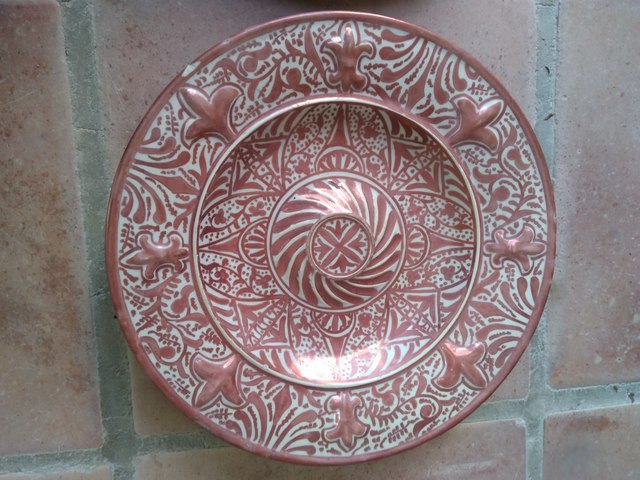 MIL ANUNCIOS.COM - Platos cerámica de Manises reflejo metal