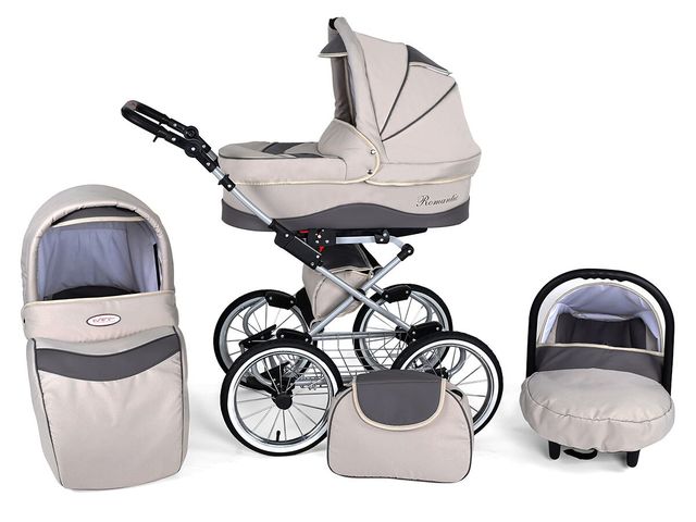 COCHECITO DE 3 PIEZAS ROMANTIC GRAF GRI COCHECITO DE 3 PIEZAS ROMANTIC GRAF GRI